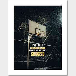 Basketball Streetball Ring Motivational Quote Posters and Art